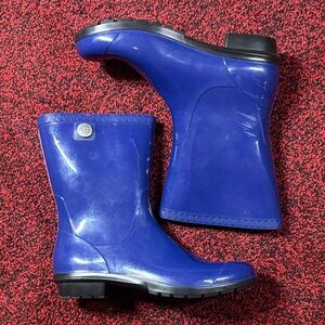 UGG Vibrant Blue Rain Boots